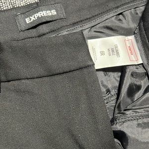 Black ankle length dress pants